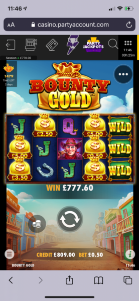 Huge Bounty Gold Win