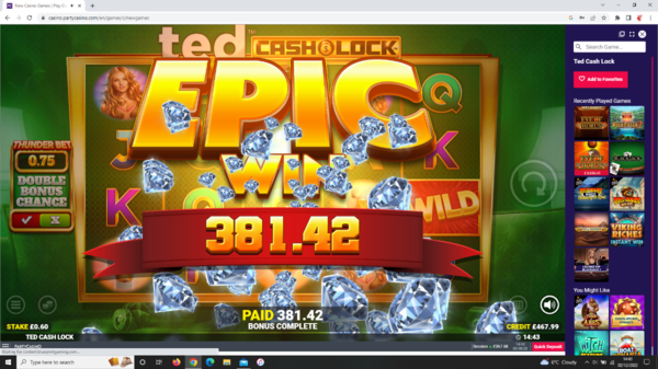 Ted Cash Lock Super Spins!