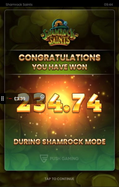 Shamrock Saints Bonus Goes Huge!