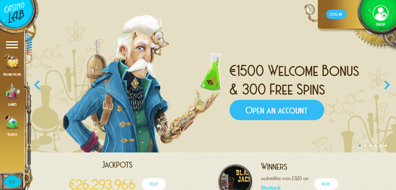 Casino Lab Homepage