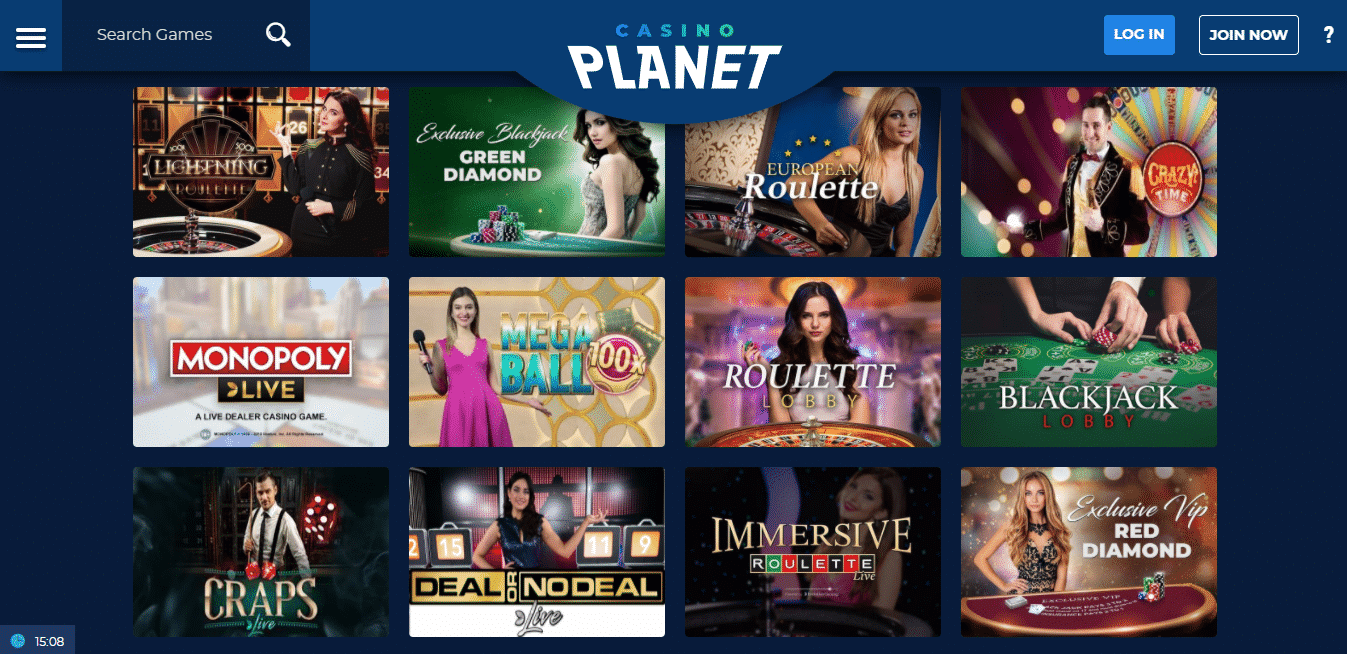 Casino Planet Live Casino