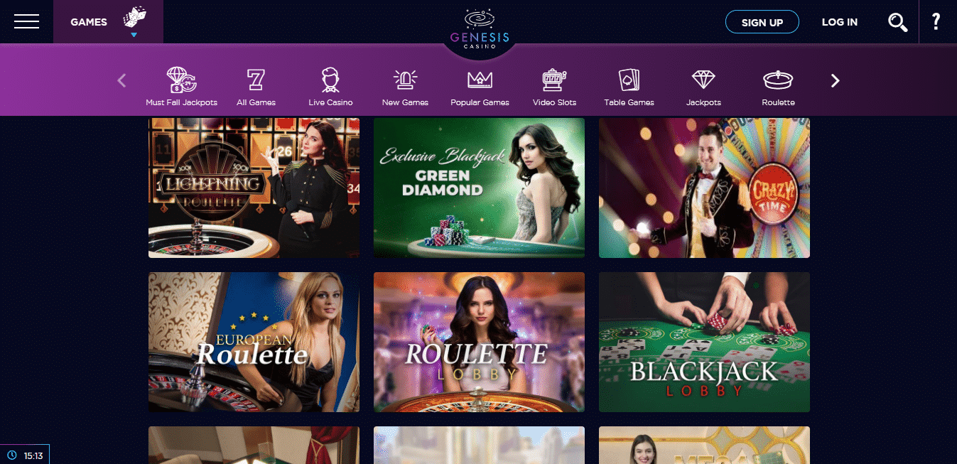 Genesis Casino Live Casino
