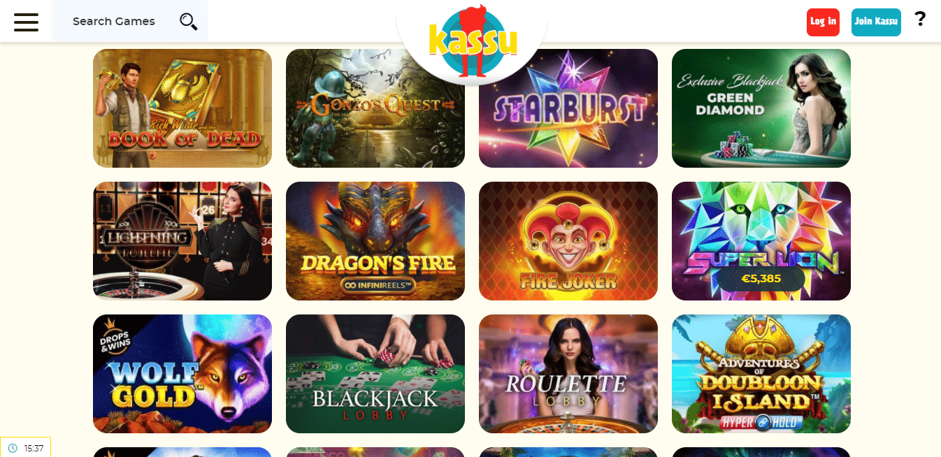 Kassu Game Selection