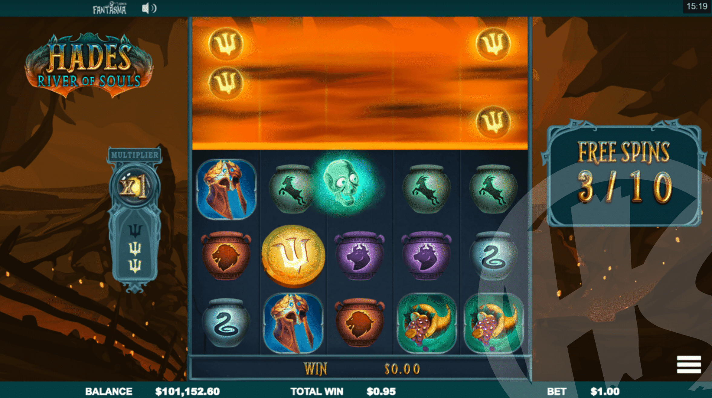 Hades Free Spins Skull of Charon
